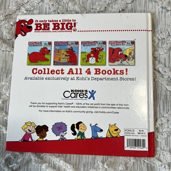 Kohl's Cares Clifford The Big‎ Red Dog Stuffed Animal Plush with Book - Picture 6 of 9